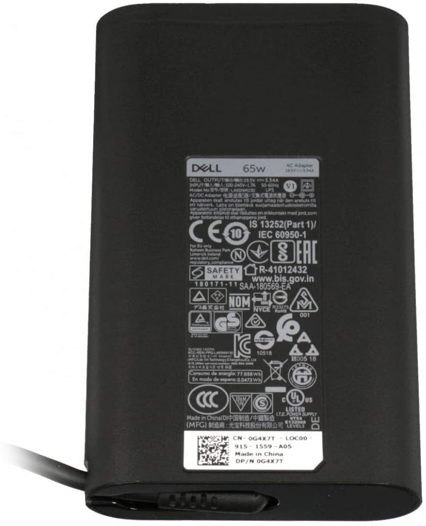 Dell G4X7T Original 65W 19.5V 7.4mm Pin Slim Laptop Charger Adapter