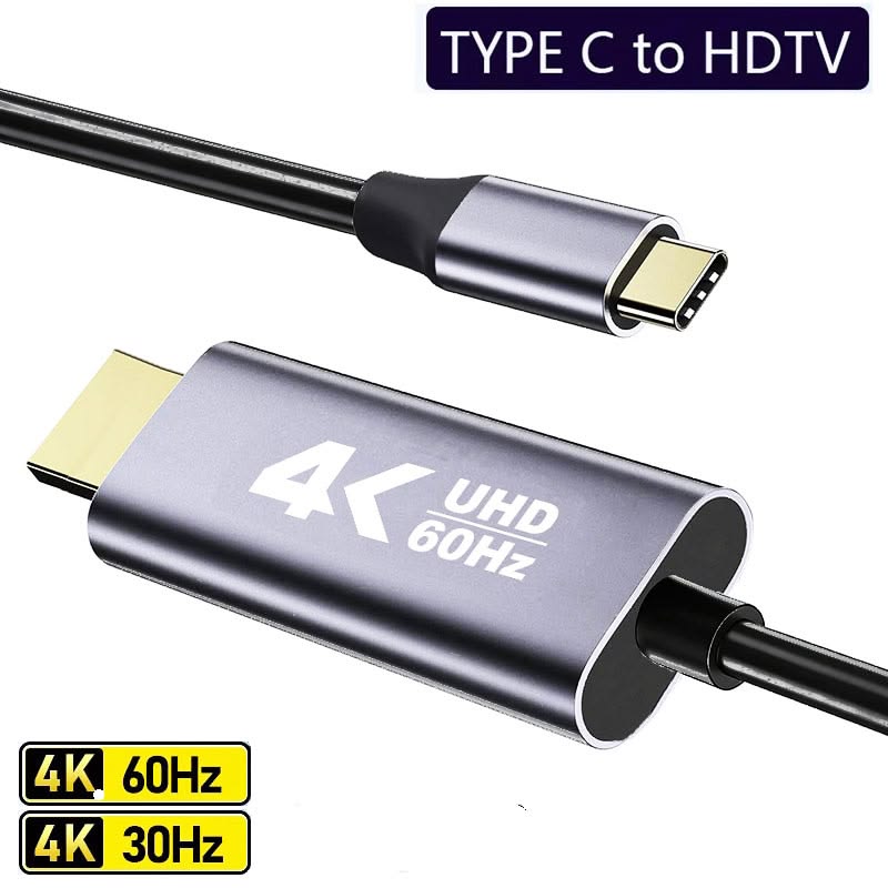 USB Type-C to HDMI 4K Display Cable 1.8 m