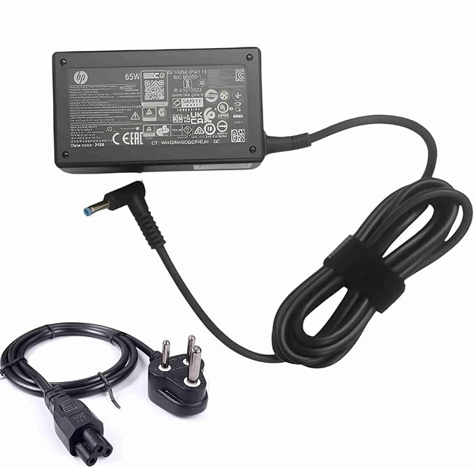 HP 65W Laptop Charger Blue PIN 19.5V 3.33A Power Adapter