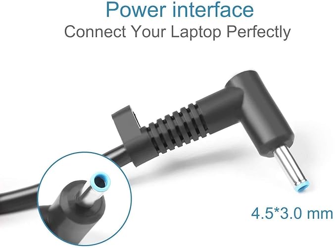 HP 65W Laptop Charger Blue PIN 19.5V 3.33A Power Adapter