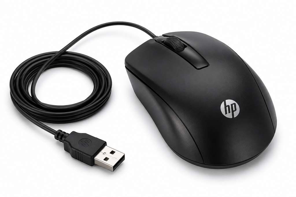 HP Wired USB Mouse | High Precision Optical Tracking & Plug-and-Play Design