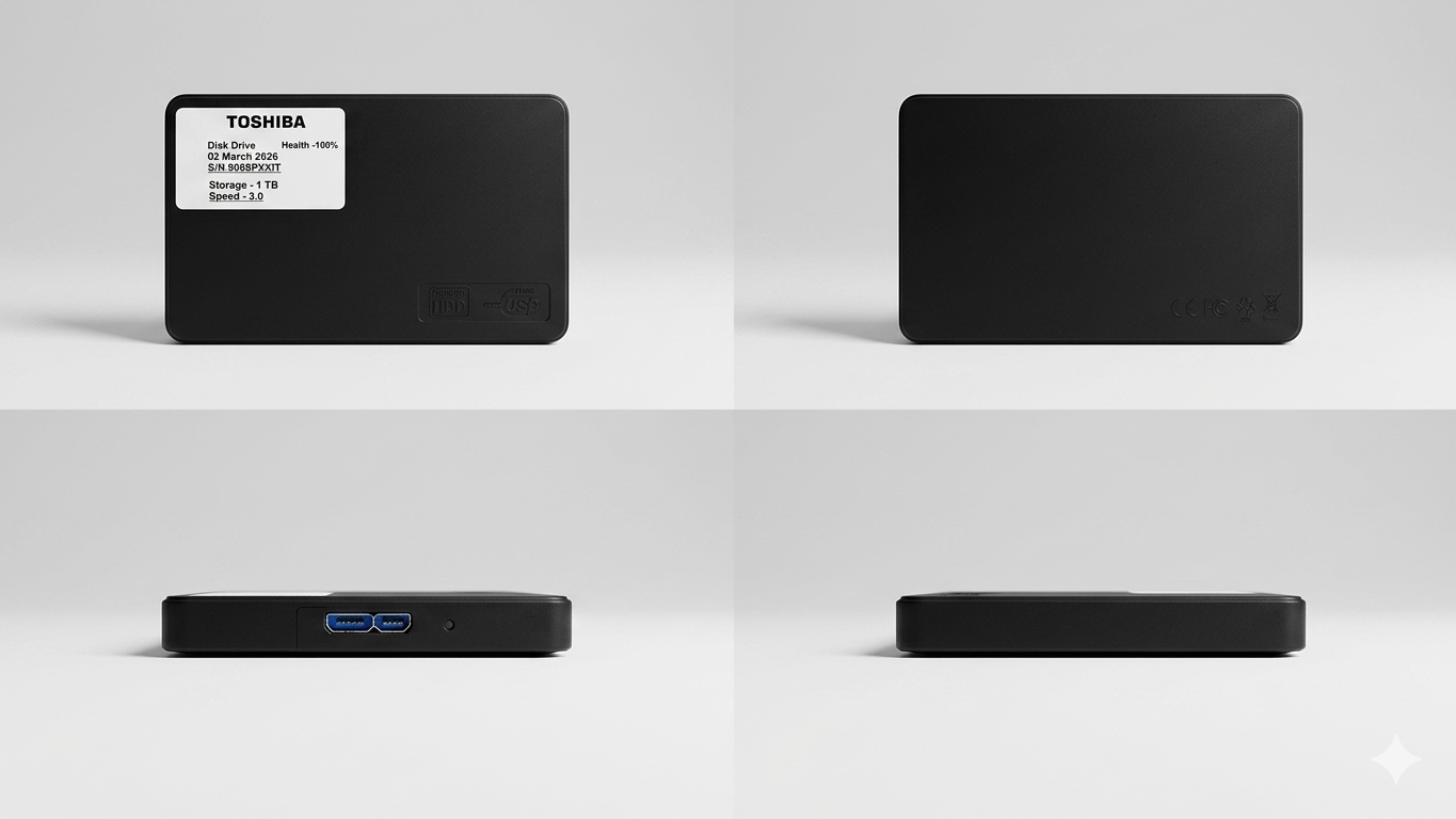 WD 1TB Portable External Hard Disk USB 3.0 – High-Speed Storage Solution
